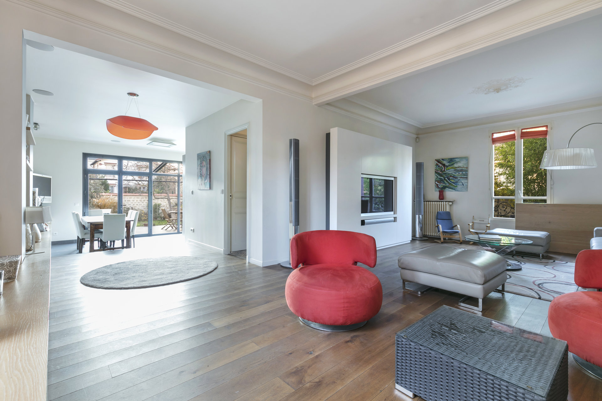 Apartment on the 4th Floor of a Haussmannian Building For Sale Paris 1: 3 Bedrooms - Parquet ...